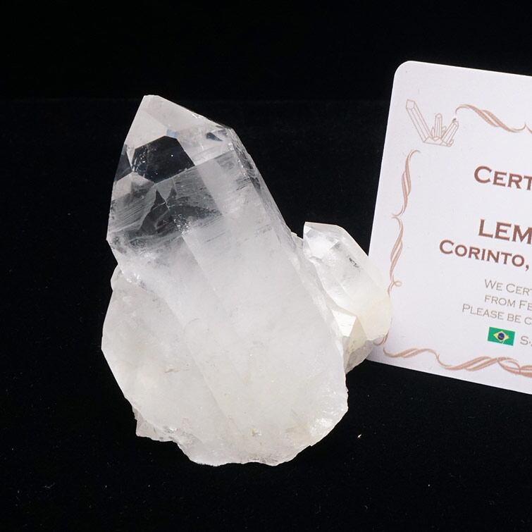 水晶 クラスター 原石 ブラジル ミナスジェライス州 コリント産 レムリアンシード 証明書付属 一点物 272-292