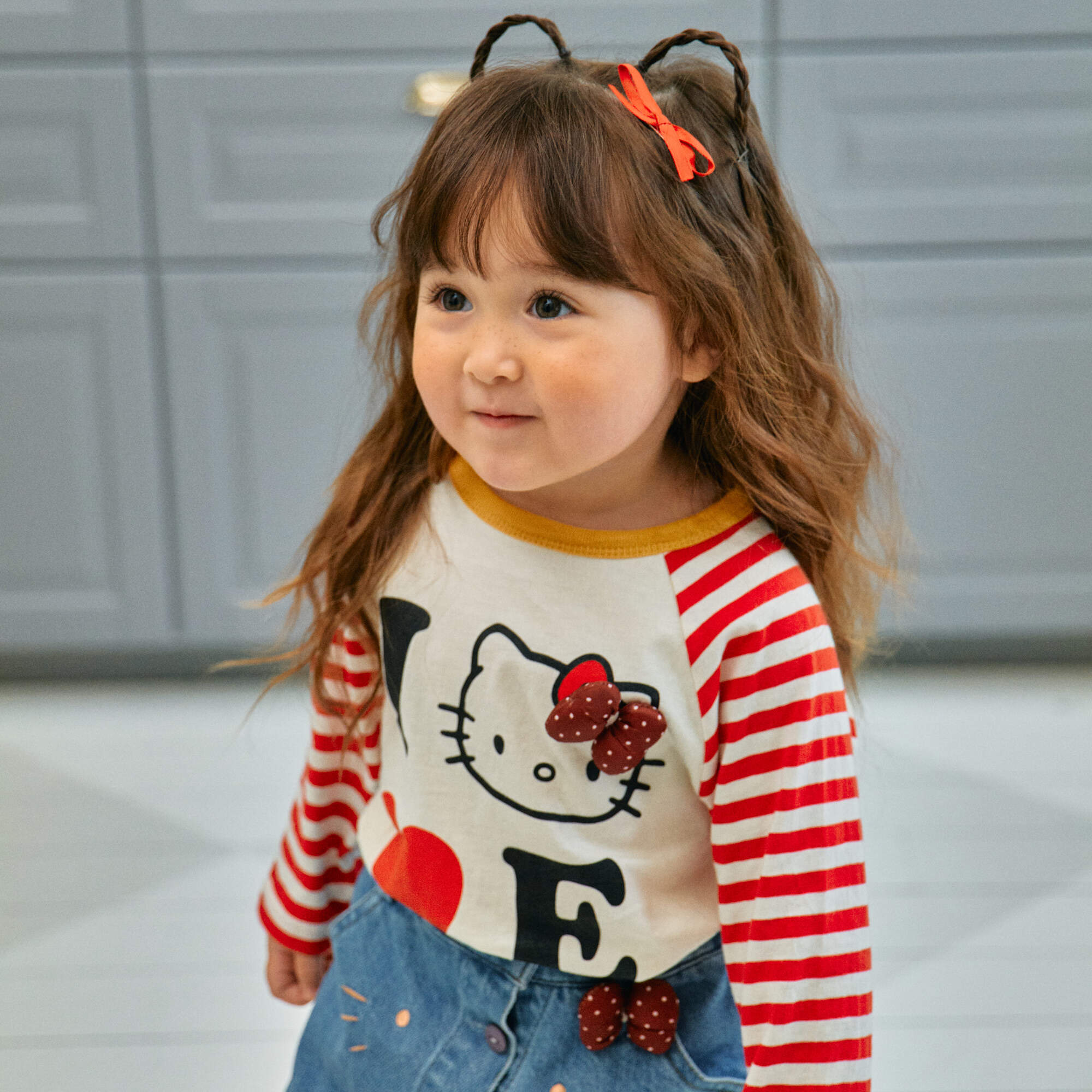 即納◆90-100 アイラブTシャツ-1st BLUE