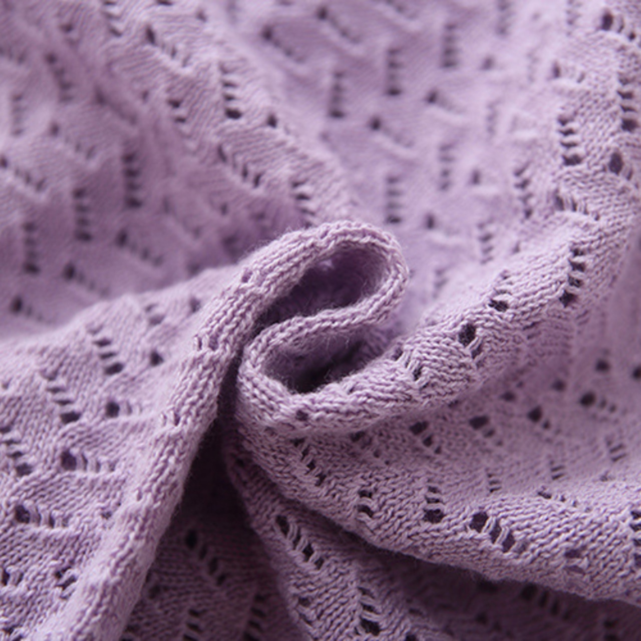 秋オープンワーク ショート カーディガン