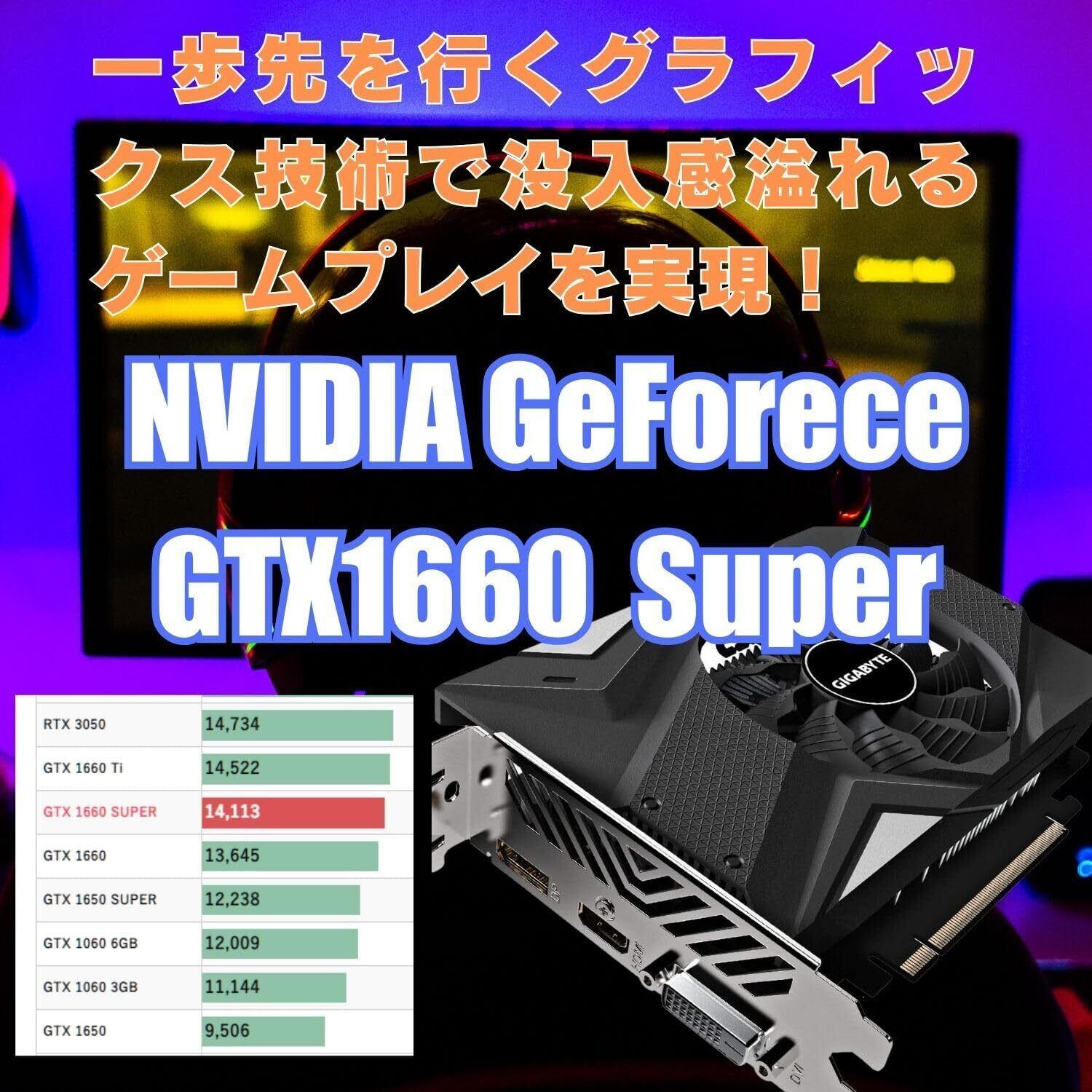 WaffleMK ゲーミングPC タワー型 G-Stormシリーズ AMD GeForce 16GB
