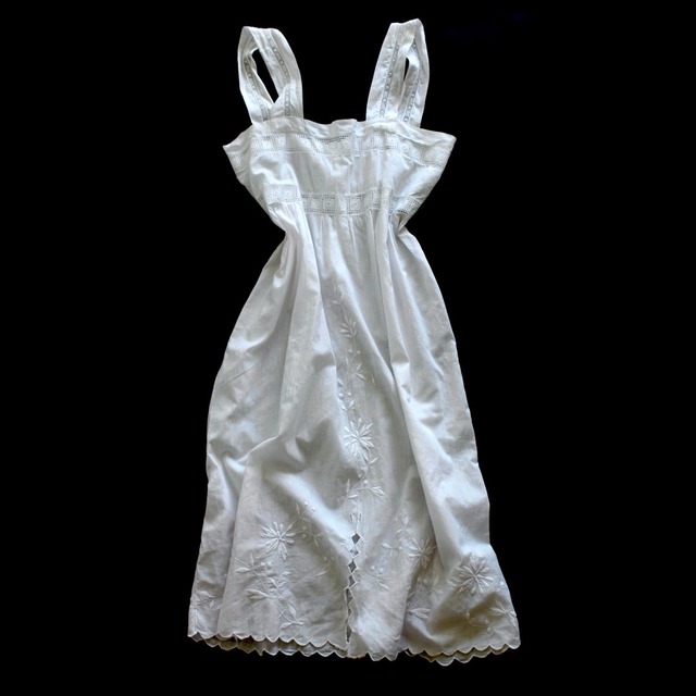 1930s French Antique Cotton Dress