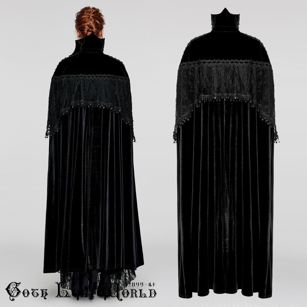 【お得な逸品】genny　ジェニー　優雅なベロアマント　大人クラシカル　ブラック ef8b961ce0f9e9fe14a706597acbc3