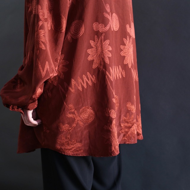 gross art pattern l/s fry front big shirt 