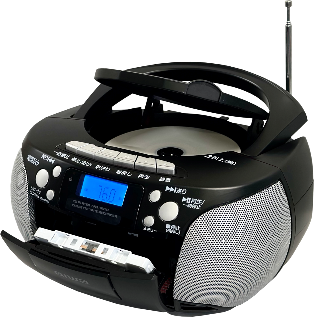 音出ます ジャンク 巨大 ラジカセ＋レコードプレーヤー内蔵型 SHARP VZ