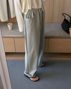 (予約) Liter / Amber washing banding pants