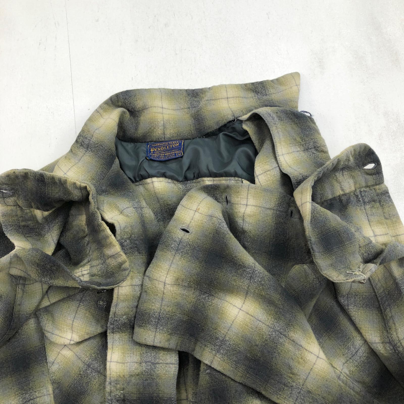 PENDLETON ペンドルトン 50年代 USA製 オープンカラー オンブレ