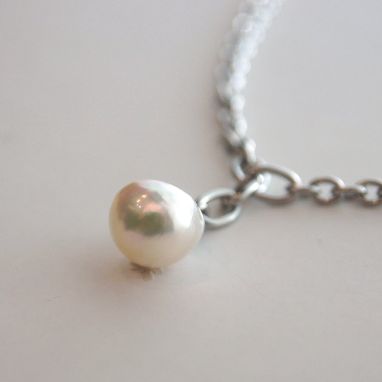 Baroque Akoya pearl Neckless｜伊勢志摩産あこや真珠 アコヤ本真珠 一粒 バロックパールネックレス