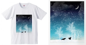 冬の星空 Tシャツ（men&women）