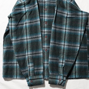 L 70s オンブレ Pendleton Board Shirt ペンドルトン ボードシャツ