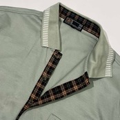 DAKS ダックス 半袖 ポロシャツ L/くすみグリーン系 メンズ