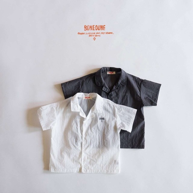 【送料無料・予約　2024 summer】kids：delight shirt  〔ディライトシャツ〕　boneoune