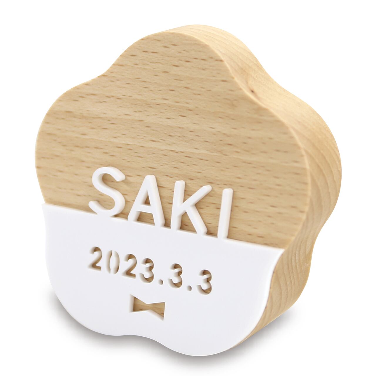 初節句|コンパクト|おしゃれ|モダン|インテリア|プレミアム|こだわり|おすすめ|《商品名》プーカの名前札 モナカ 梅 アクリル 《コード》620-520