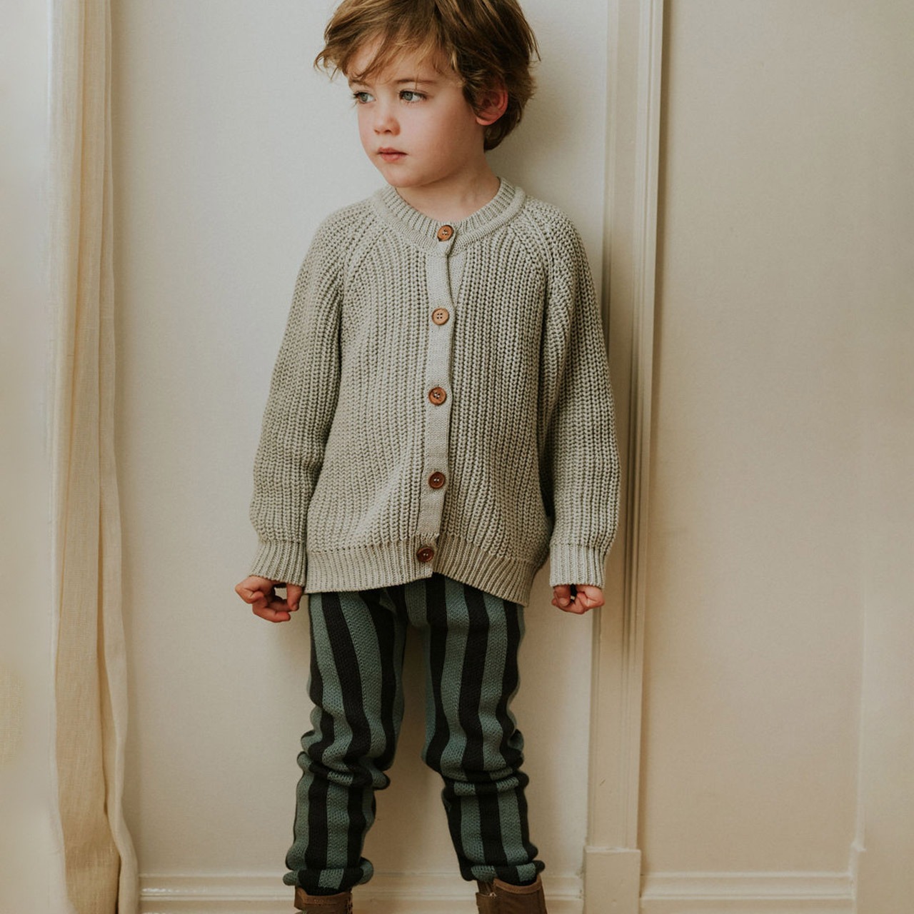 ＜YUKI KIDSWEAR＞ラグランスリーブ カーディガン Raglan Cardigan - 3