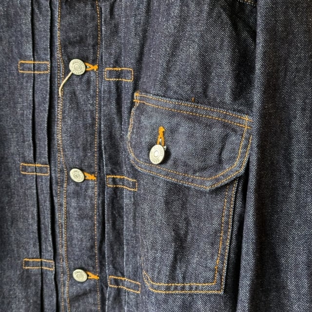 HARVESTY Denim Jacket / 10oz Blue Denim （One wash - Navy） | C