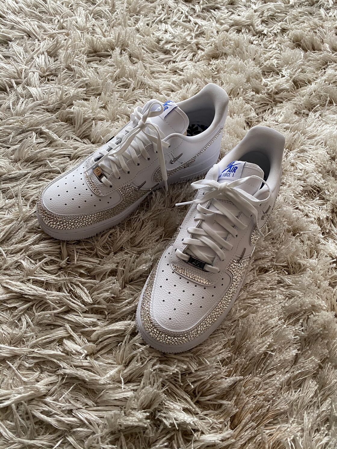 NIKEエアフォース1 NIKE エアフォース1 デコシューズ ロゴ アッパー 