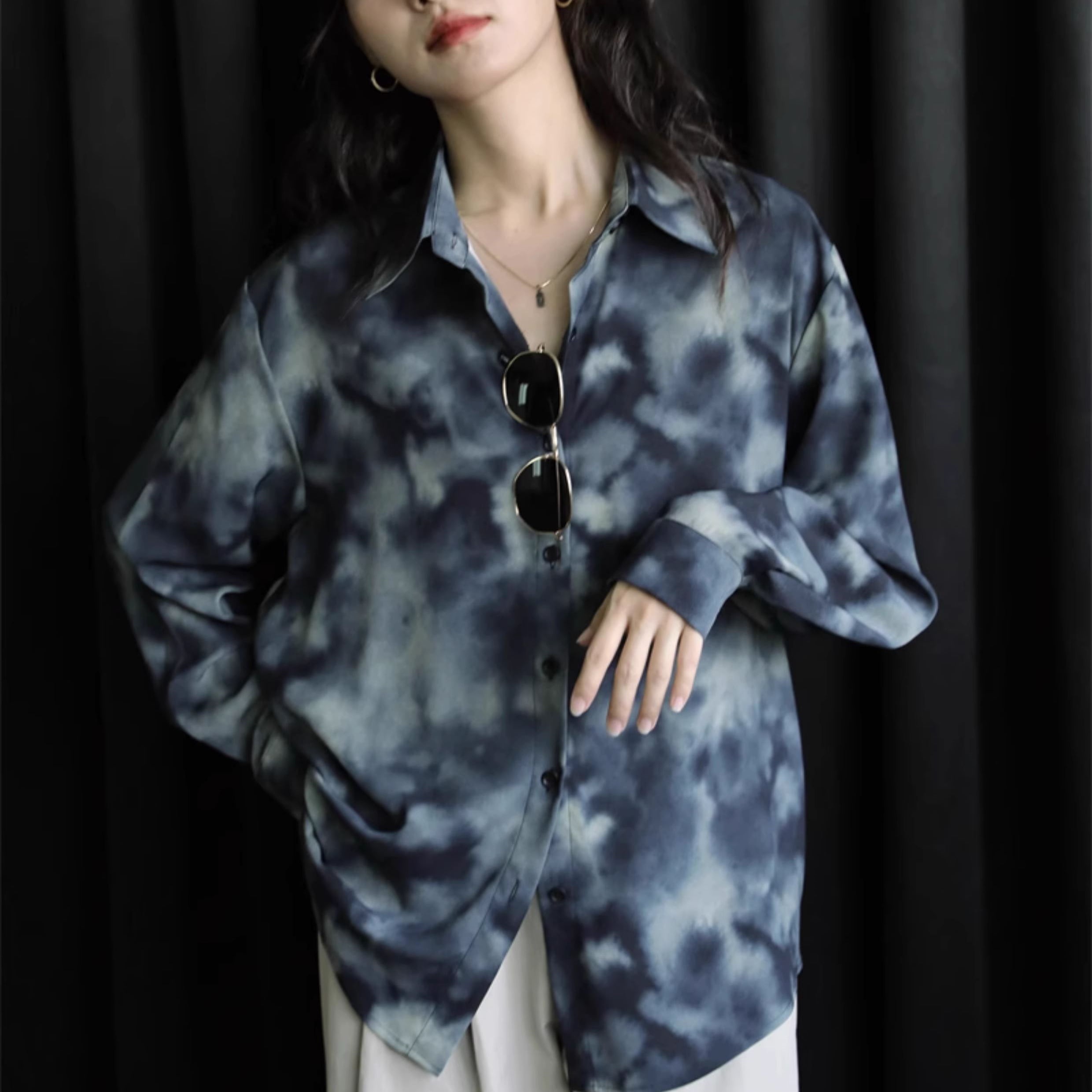 レトロプリントシャツ【G4088】