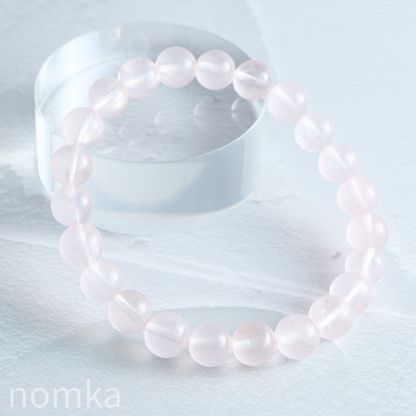 マダガスカルローズ(スター効果有)【8.5mm/AAA/マダガスカル産】一連ブレスレット nbra-0108