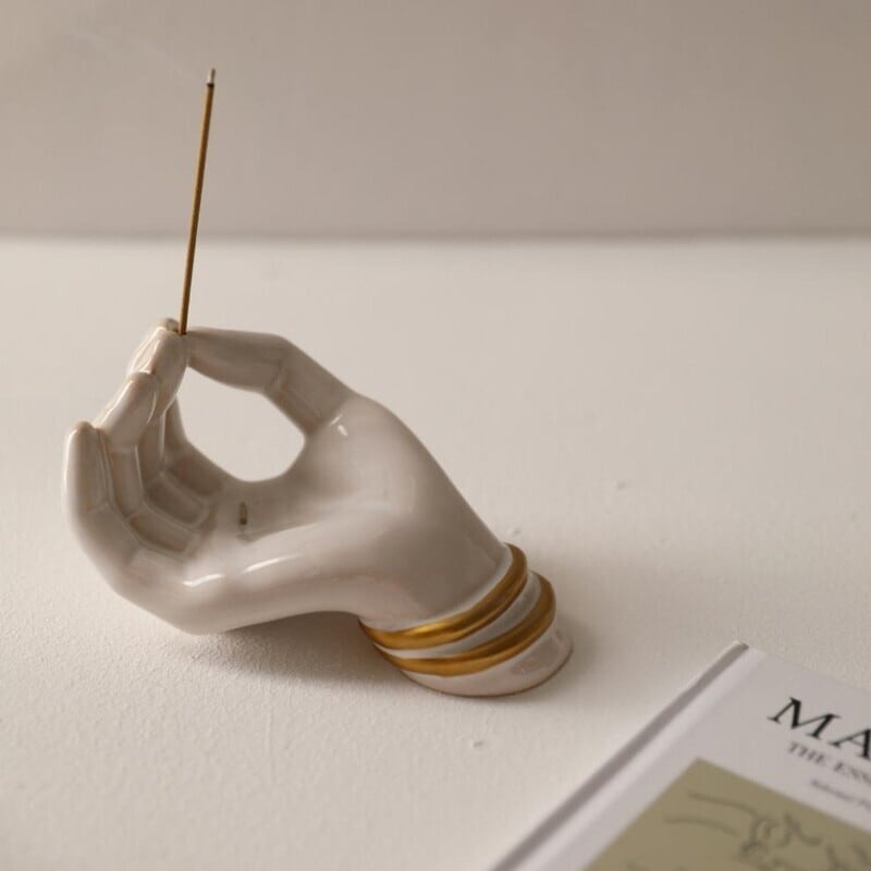 手のオブジェ 海外 菩薩 観音像 真鍮製手作りの鋳鉄工芸品 ユエ の形を