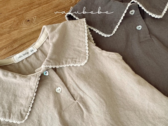 《予約》送料無料【valu bebe】Big Collar Blouse
