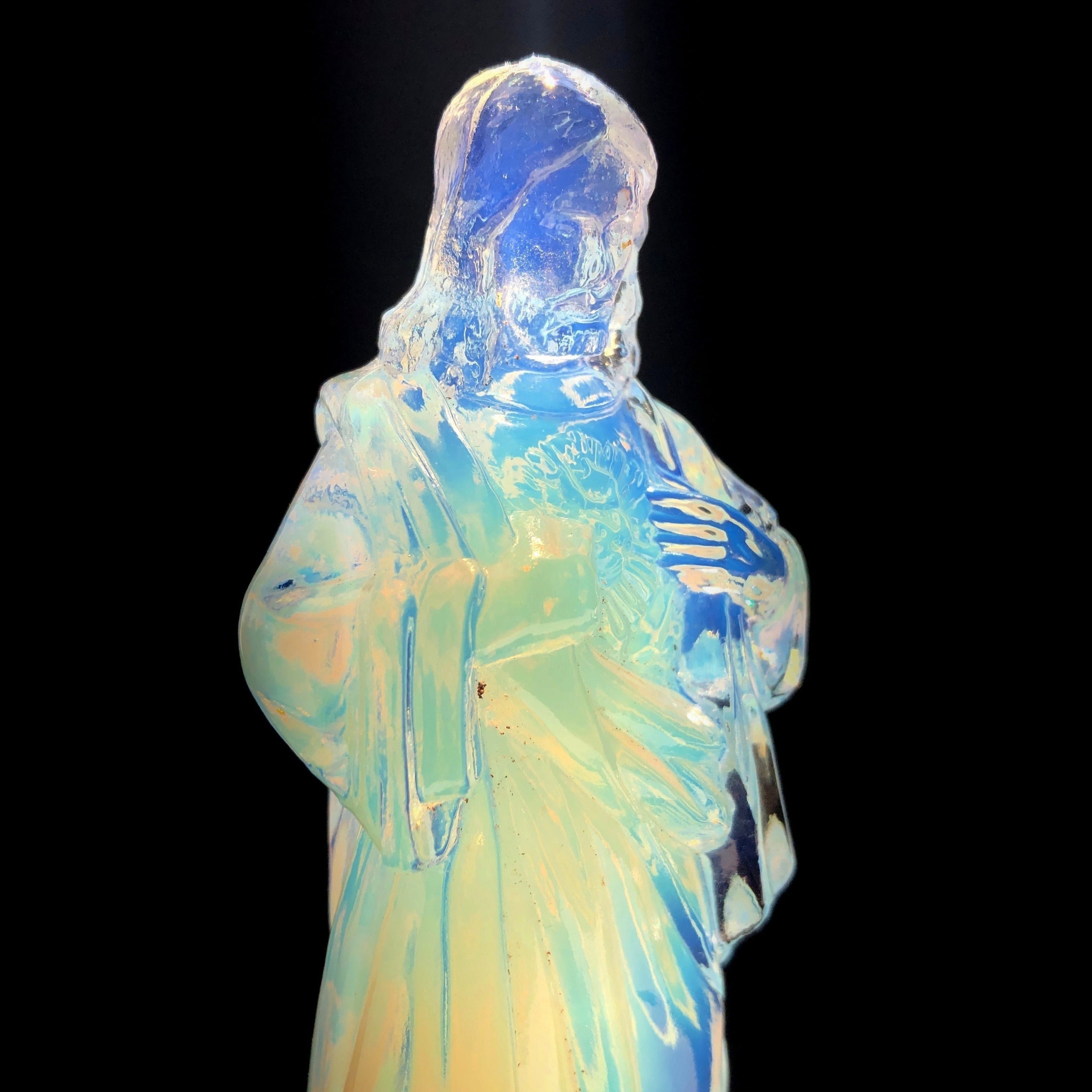 オパールセントガラスのイエス像 | メルキュール骨董店