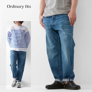 ordinary fits [オーディナリーフィッツ] LOOSE ANKLE DENIM / USED [OF-P108] ルーズアンクルデニム / ユーズド・クロップドデニム・テーパードシルエットパンツ・MEN'S / LADY'S [2023SS]