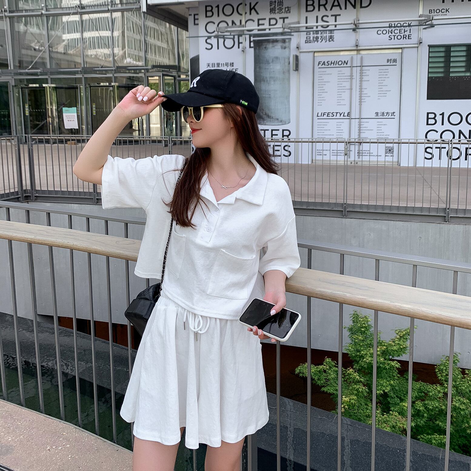 トップス サマースタイルハイウェストウェストワイドレッグショーツ 夏物 ブルマー ワイドパンツ 6Du_Shop_Women99211574904