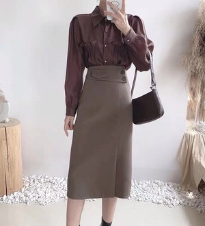 ミモレ丈タイトスカート