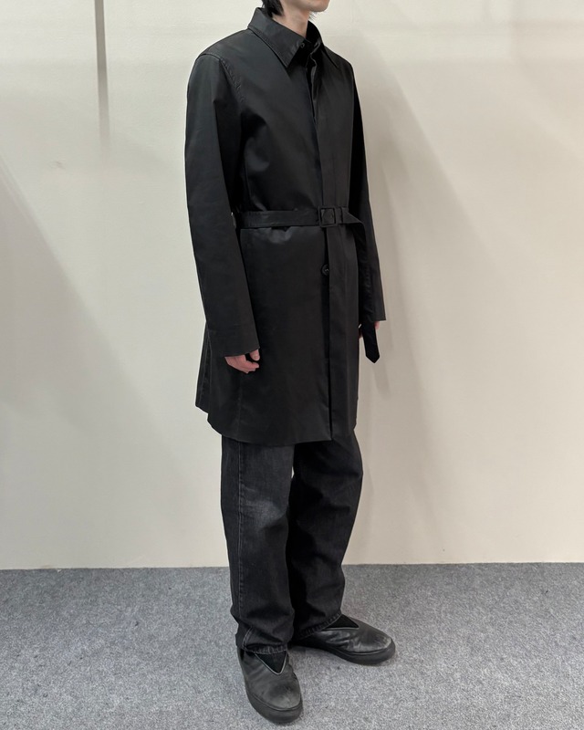 【JEAN PAUL GAULTIER】fly front belted half coat