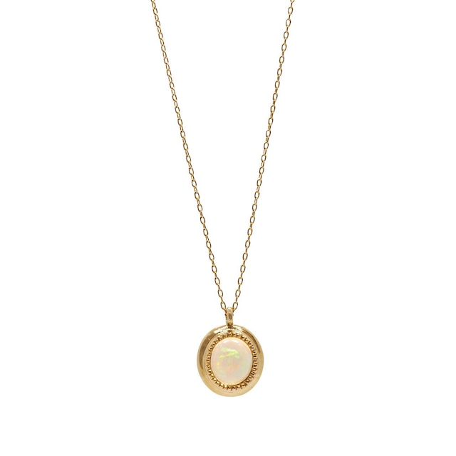 K18YG opal necklace