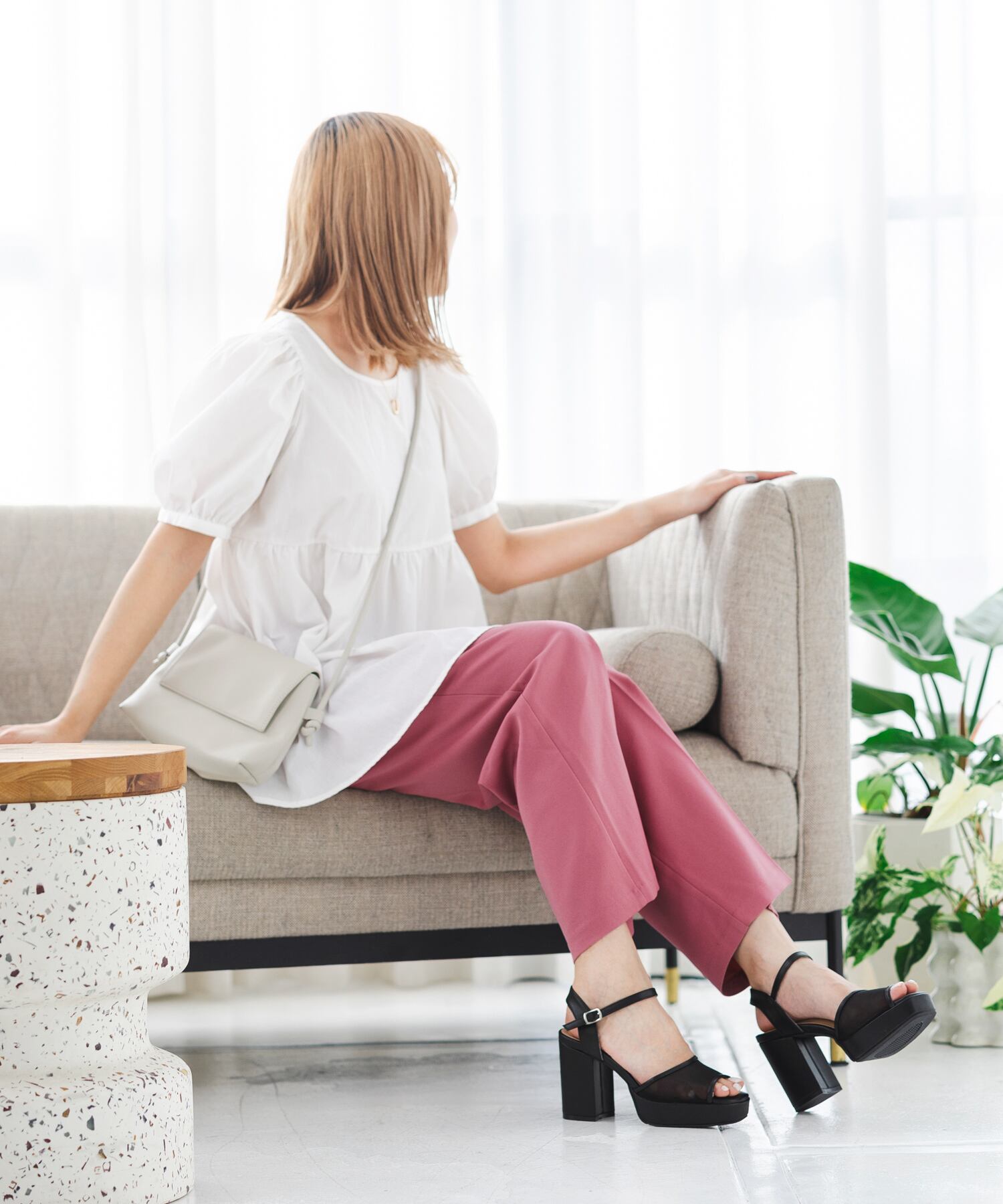 ルアンなど 厚底ヒールアンクルストラップサンダル(313-1423)[510S] | attagirl