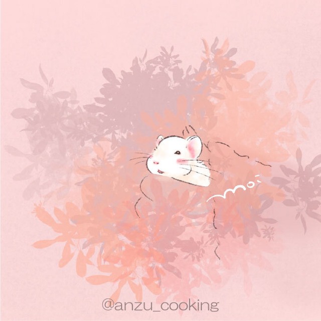 【受注制作/ハム似顔絵/名入れ】似顔絵オーダー　あなたのハムちゃんイラストにします！