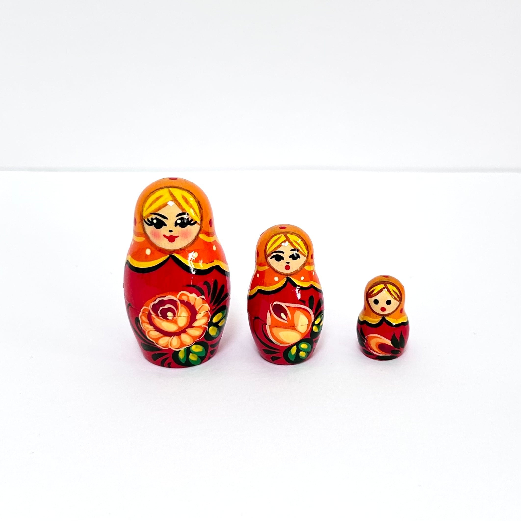 マトリョーシカ ビタミンフラワー 12cm 5ピース ノリンスク