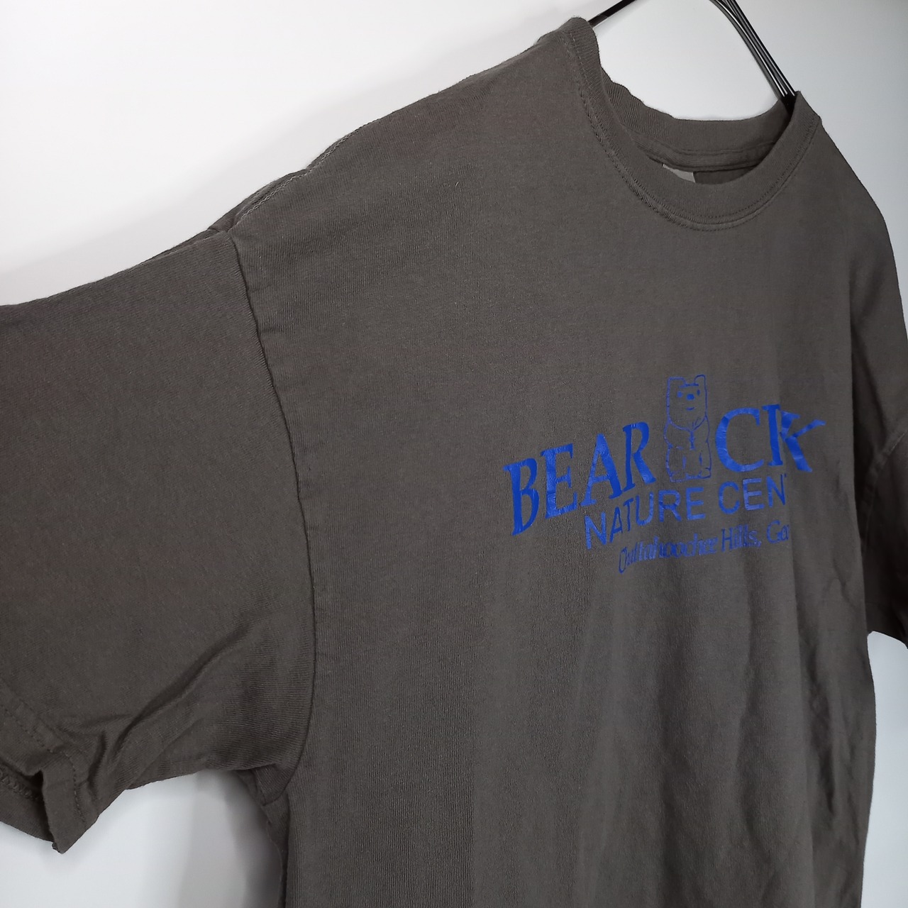 ギルダン　クルーネック　プリントTシャツ　半袖　企業ロゴ　ヘビーコットン　L