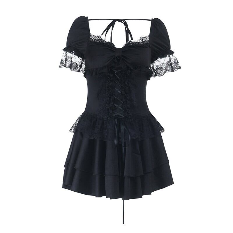 Corset off-shoulder one-piece r0163