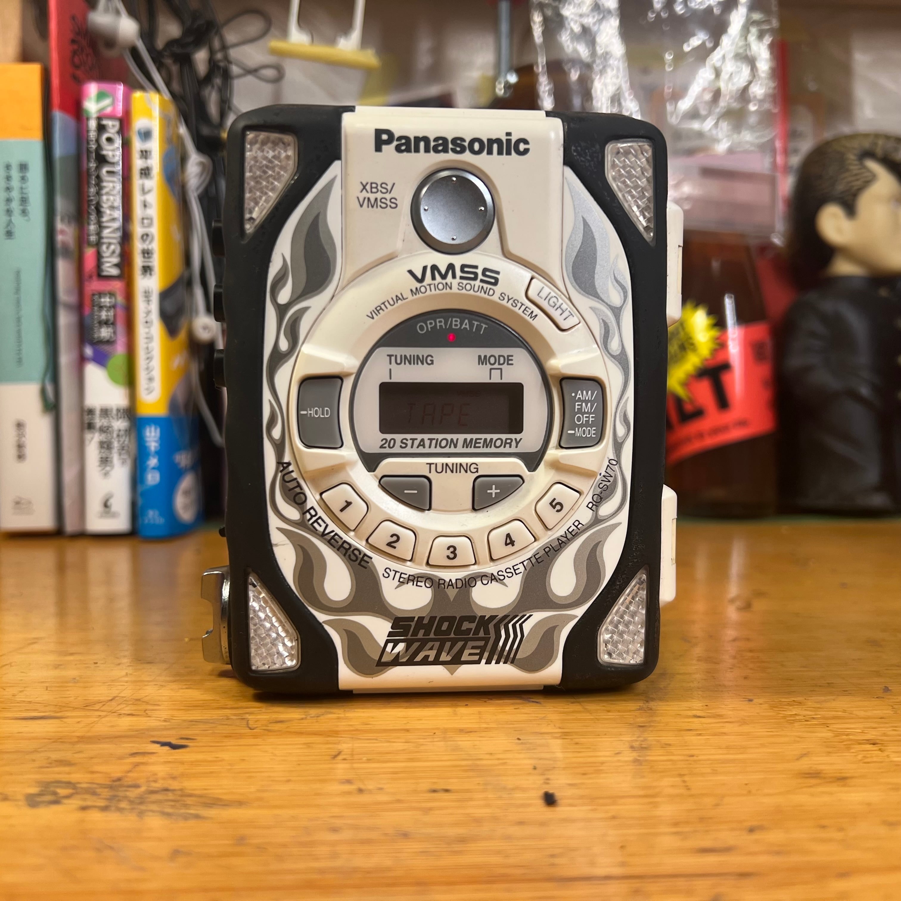 [完動品]パナソニック　ショックウェーブ　カセットプレーヤー RQ-SW20 メンテ済完動品]パナソニックショックウェーブ カセットプレーヤー RQ
