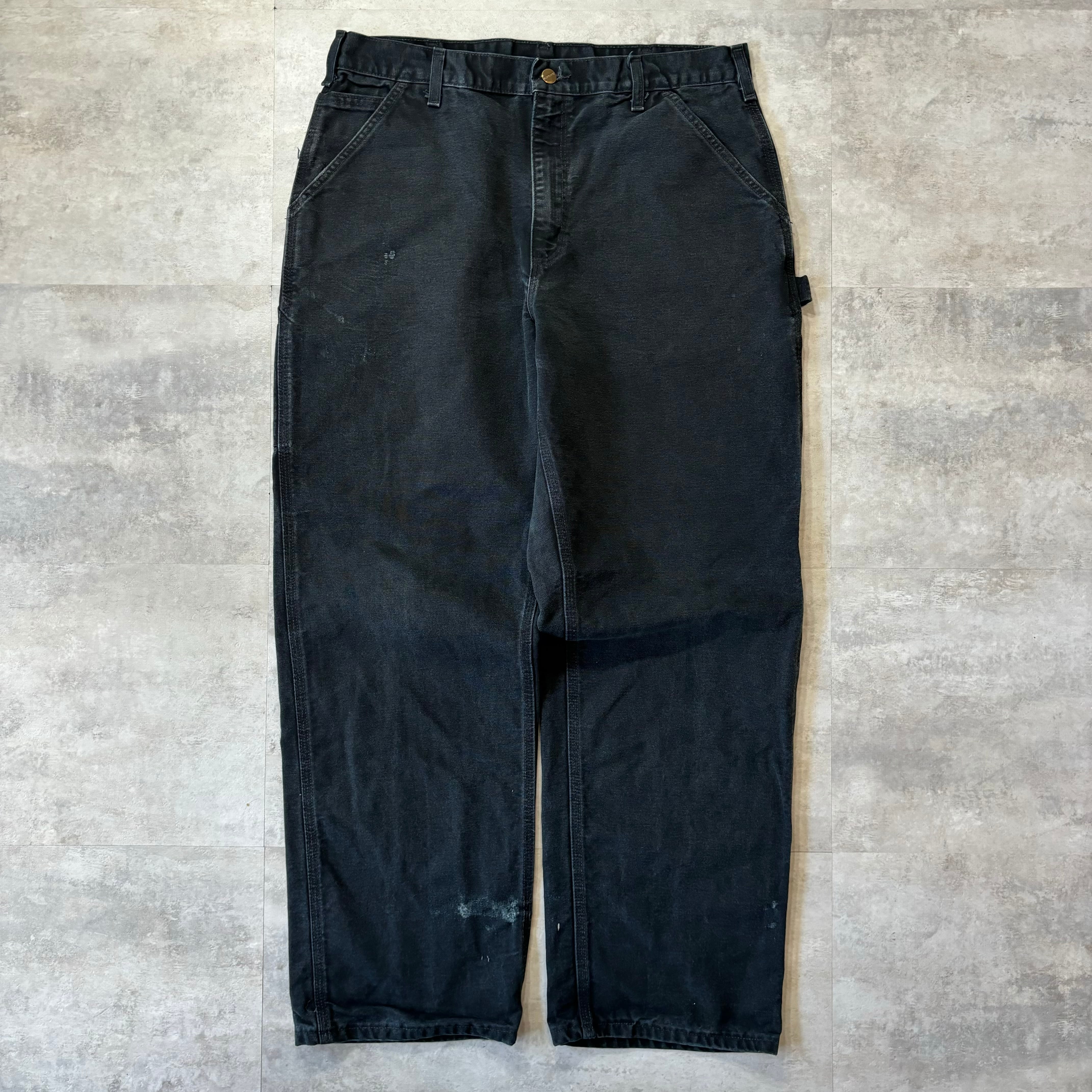《実寸w35l31》carhartt ダック生地 ワークパンツ ペインターパンツ no.1239