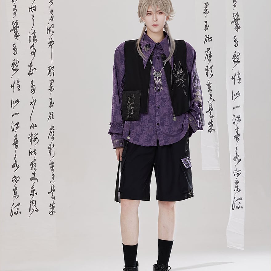 サブカル 服 地雷系 通販 人気No16 チャイナ風服 ベスト タッセル付き