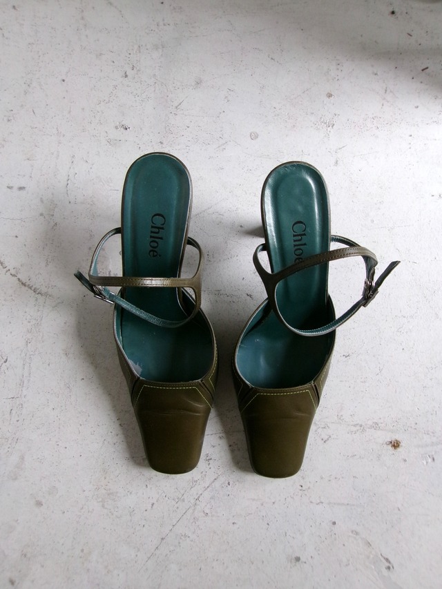 “Chloé” lather mules | “クロエ” ハイヒールミュール