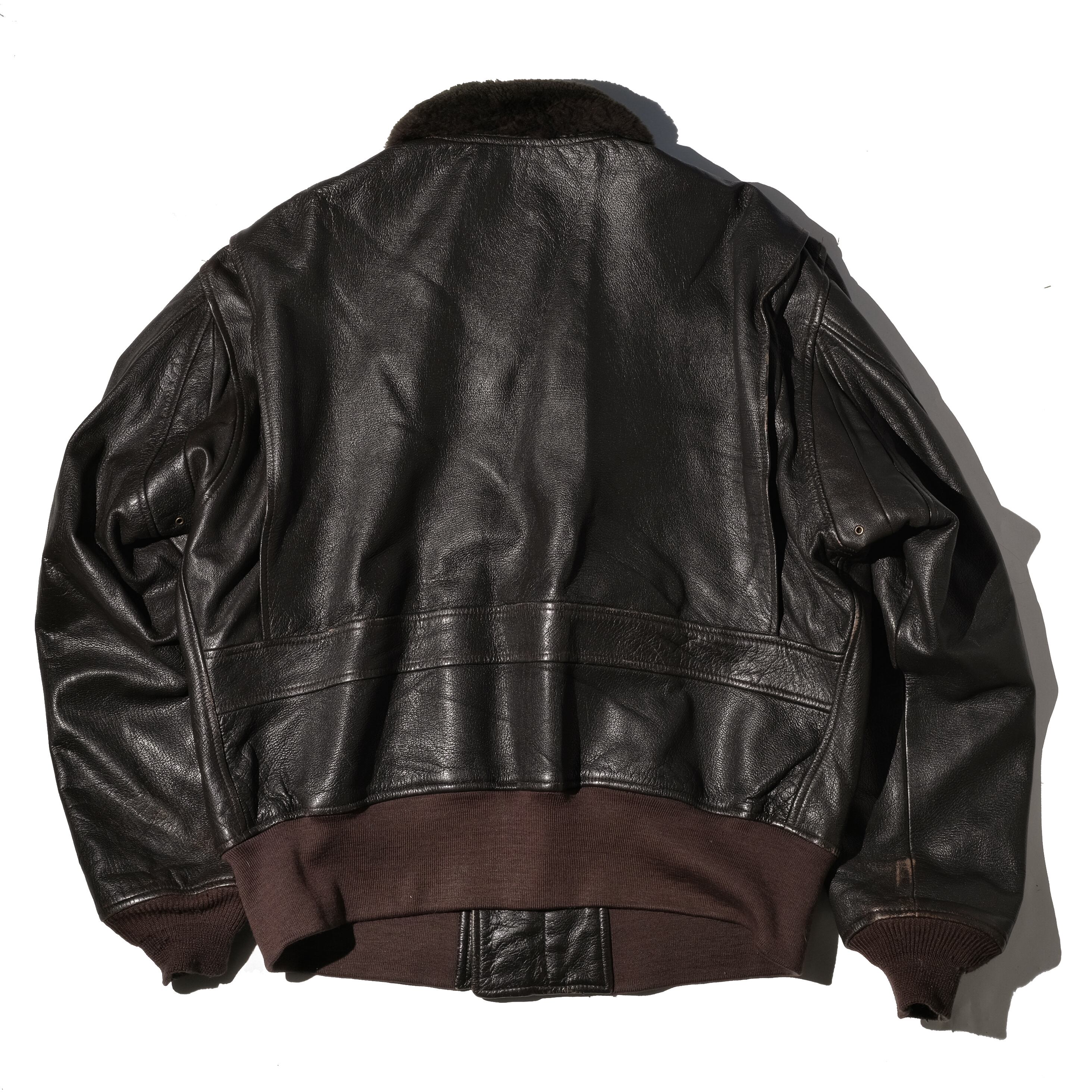 80's COOPER G-1 type leather jacket made in USA[XL] | goodbuy