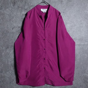 Purple China shirt jacket