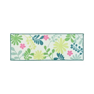 【在庫処分】オカ(OKA) ラ・エミーズ ソレイユ キッチンマット 約45cm×120cm グリーン (日本製 北欧)