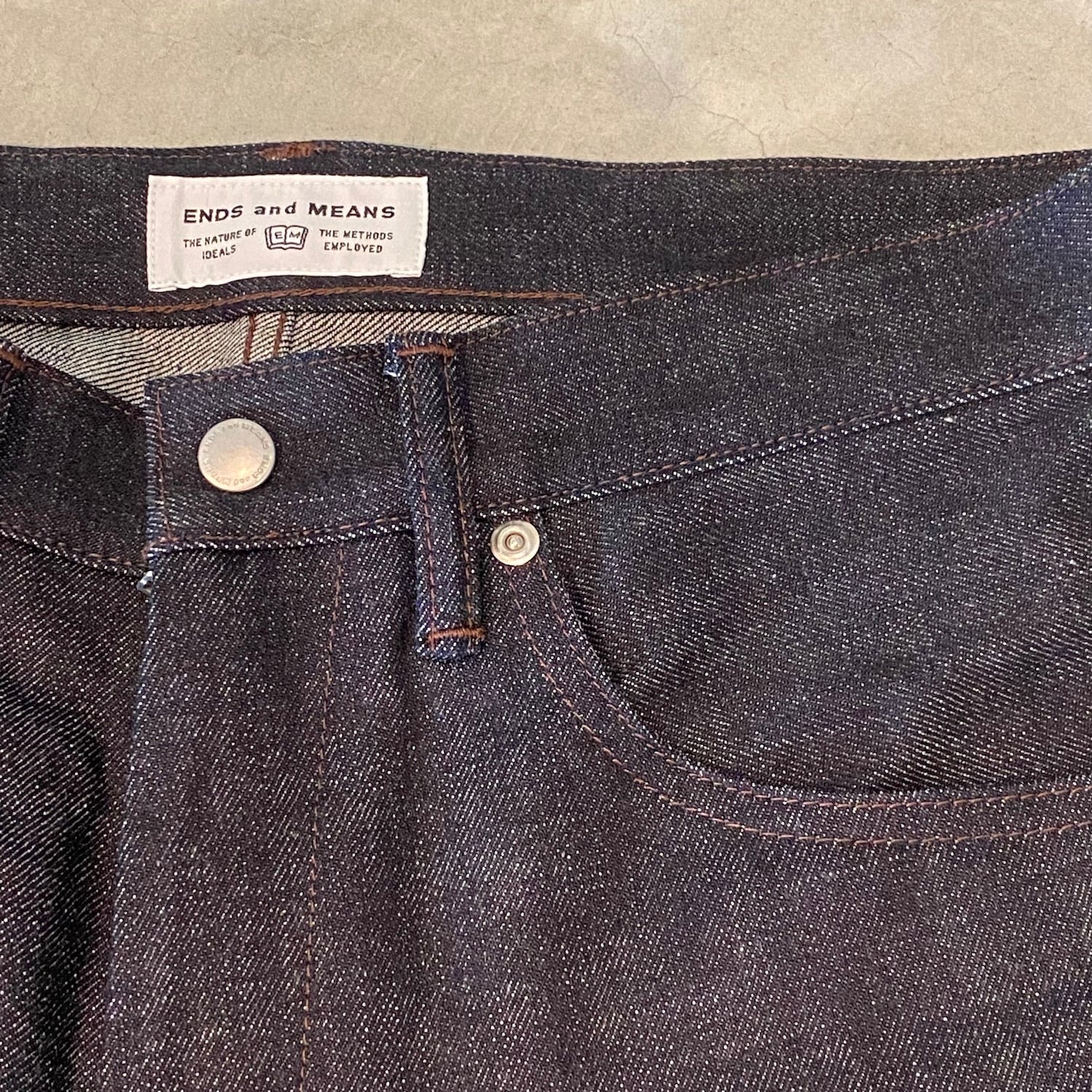 ENDS and MEANS／5 pocket Denim_Indigo | CAMILOTA オンラインストア