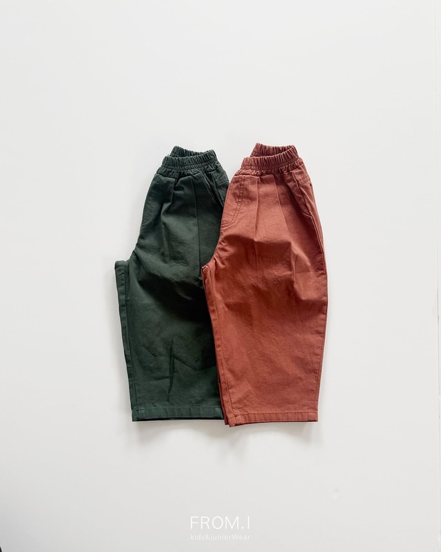 【取寄】from.i｜wide cotton pants｜ワイドコットンパンツ｜S-JL｜kids&jr｜26 autumn