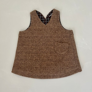 HELLOLUPO APRON SKIRT - Mocha Mousse