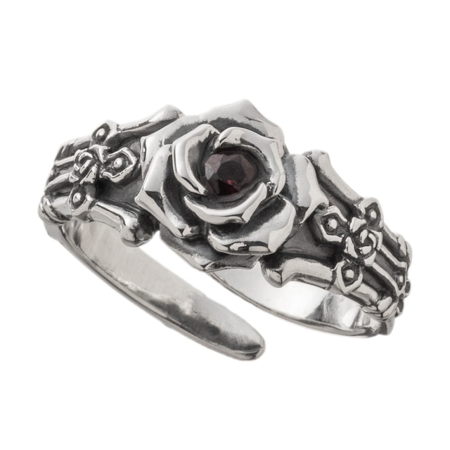 クリムゾンローズリング シルバーリング AKR0034 Crimson Rose Ring Silver Ring　 シルバーアクセサリー  Silver jewelry