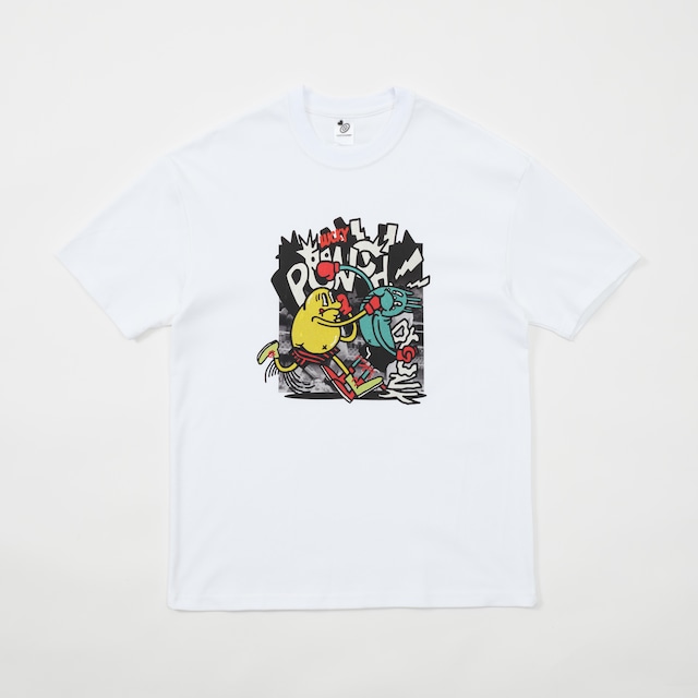 [LKCS] LUCKYCHARMS x OX. Punch drunk T shirts white 正規品 韓国ブランド 韓国ファッション 韓国代行 lucky charms T-シャツ ソ・イングク