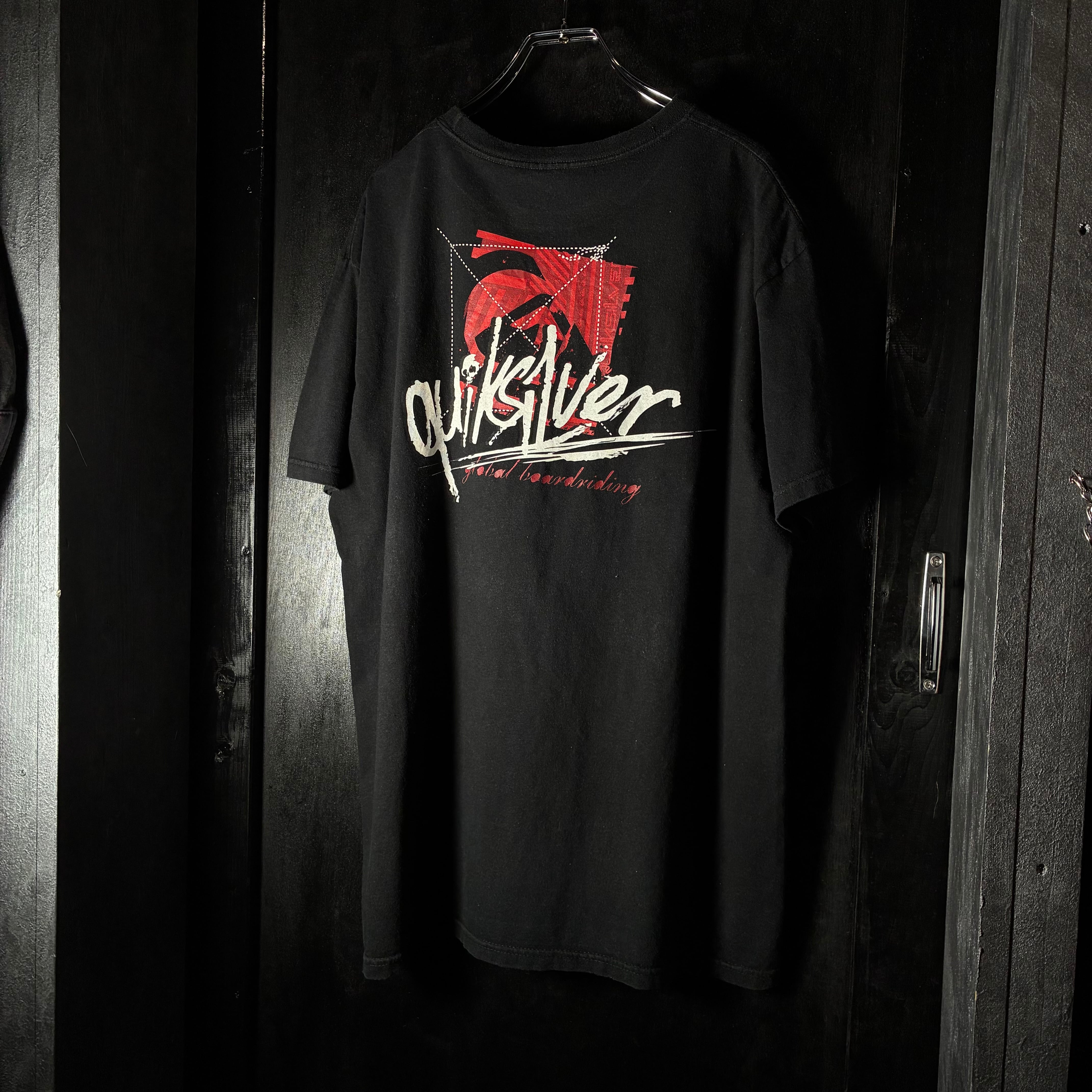 00s Quik Silver グラフィックTシャツ クイックシルバー サーフ 黒