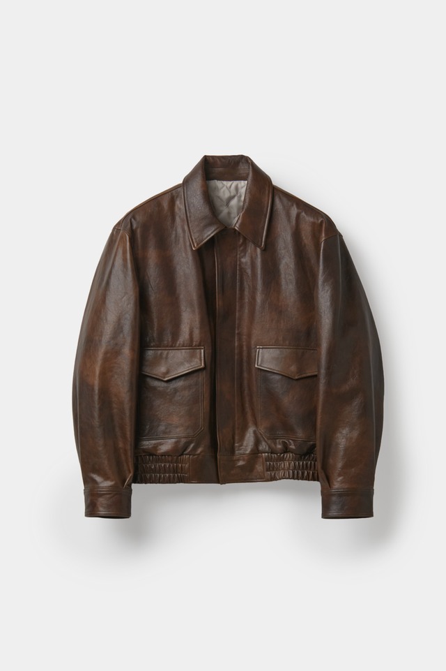 [COOR] Vegetable Leather A 2 Jacket (Brown) 正規品 韓国ブランド 韓国通販 韓国代行 韓国ファッション クール クーア クアー 日本 店舗