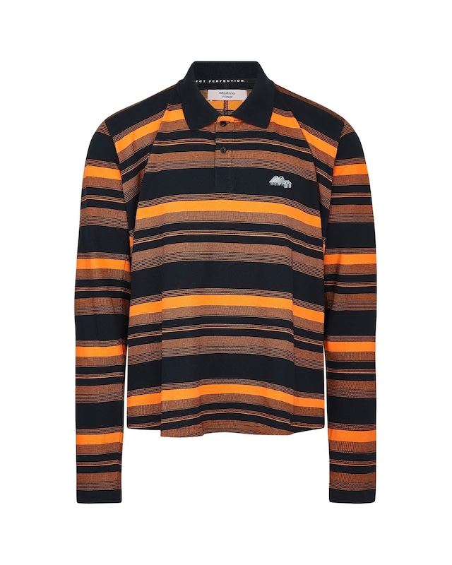 MARTINE ROSE / L/S PULLED NECK POLO