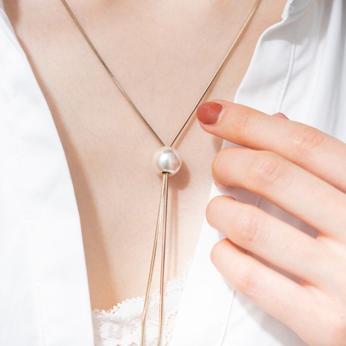 NECKLACE || 【通常商品】 POINT PEARL NECKLACE GOLD || 1 NECKLACE || GOLD || FCF046